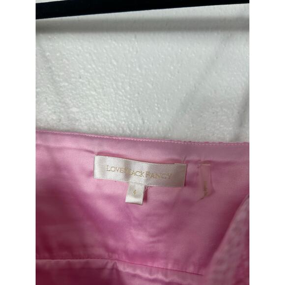 Loveshackfancy Adelaide Tweed Mini Dress Pirouette Pink Sz 4 - Picture 9 of 12